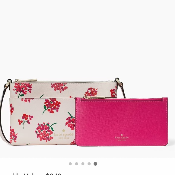 47. Kate Spade Sadie Crossbody Set in Coastal Floral - Picture 4 of 10